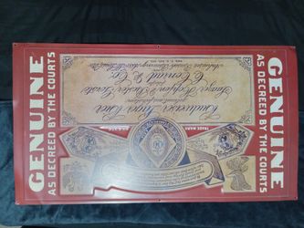 1992 Metal Budweiser  Sign