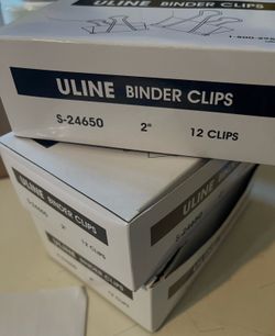 ULINE Large 2" Binde Clips