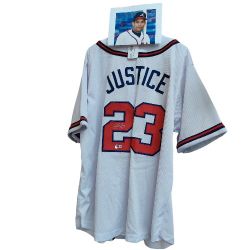 David Justice signed Jersey 