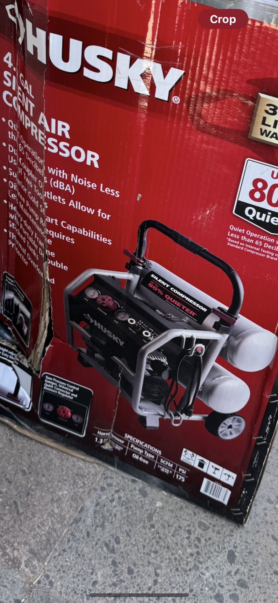 Husky 4 Cal Air Compressor