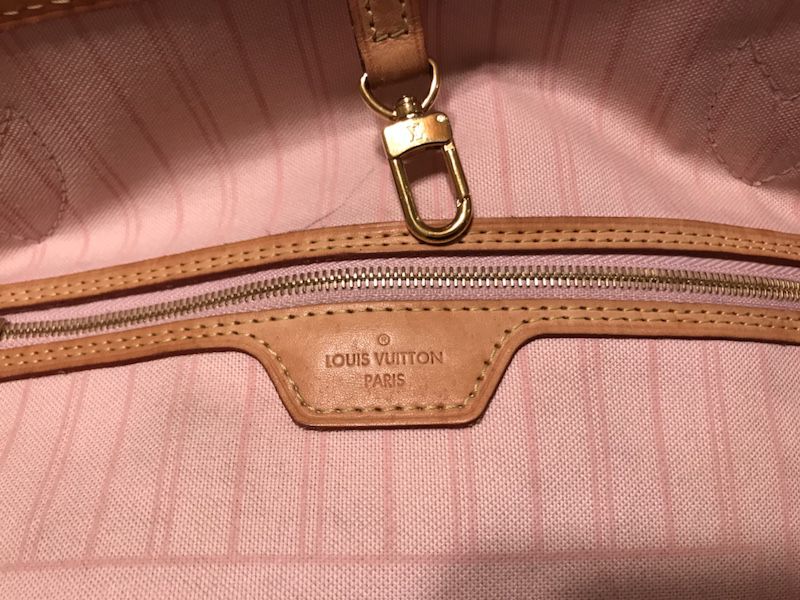 New Authentic Louis Vuitton Azur Damier Pink/Rose Ballerina Interior Neverfull  MM Handbag for Sale in Valley Stream, NY - OfferUp