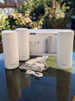 Netgear Orbi RBE773 WiFi 7 Mesh Router (4 Pieces)