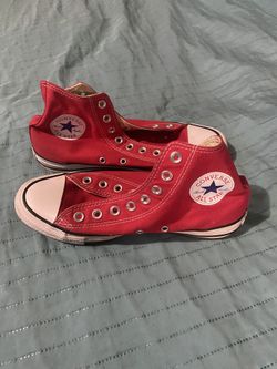 Red Converse High Top Size 9