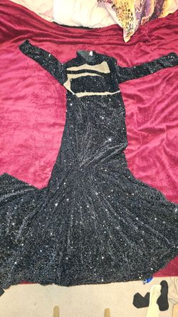 Fashionova black sequin dress size 16
