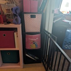 Dark Brown 3-Tier Cube Storage Shelf