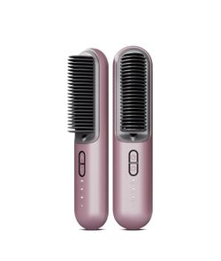 Negative Ion Hair Care Wireless Straightener Hair Comb Convenient Styling Curly and Fluffy Hair Without Damaging Hair 200°C Constant Temperature Anti