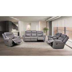 New Reclining Couch / Love Seat.  Leatherette.  Grey, Dark Grey, Brown, Black.  Free Delivery!