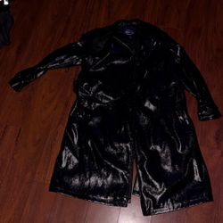 Leather Women TrenchCoat 