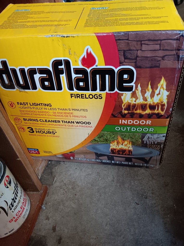 Fire Logs 9 Pcs 4.5 Lbs Each