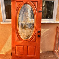 Right hand swing exterior door.