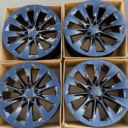 20” Tesla Model X Factory Wheels Rims Gloss Black New