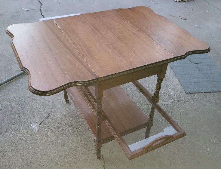 Vintage Wooden Tea Cart