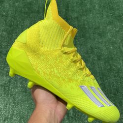 ADIDAS ADIZERO PRIMEKNIT “TEAM SOLAR YELLOW” FOOTBALL CLEATS (Size 13, Men’s)