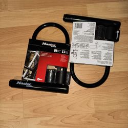 Master Lock 8170D, 6-1/8 inch Wide U-Lock with 8" Shackle, Black