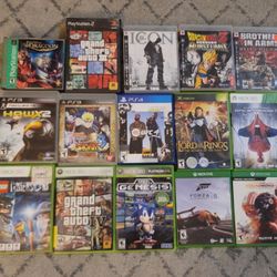 Xbox, Ps3, Ps4, Playstation Games Variety 