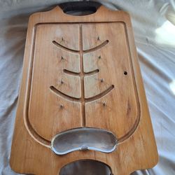 Mid-Century Vintage Roast Carving Board