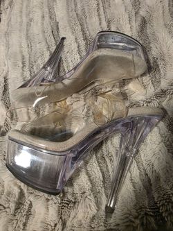High heels kiss-208 size 6 clear