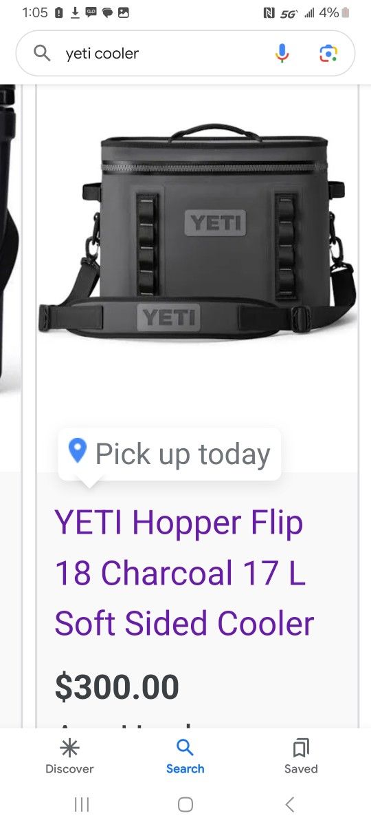 YETI Hopper Flip 18 Charcoal 17 L Soft Sided Cooler