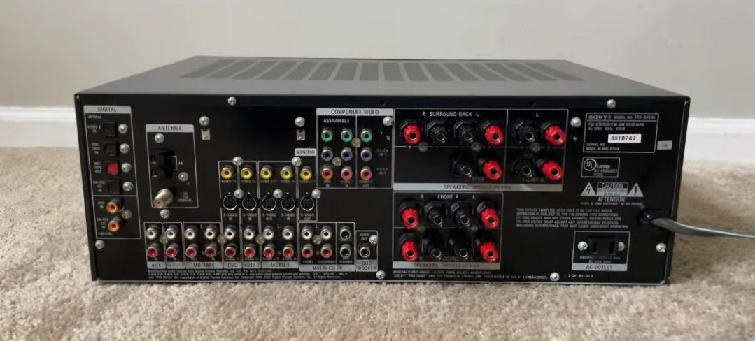 Sony STR-SE501 5.1 Channel FM Stereo AV Audio Video Receiver 100W Per Channel