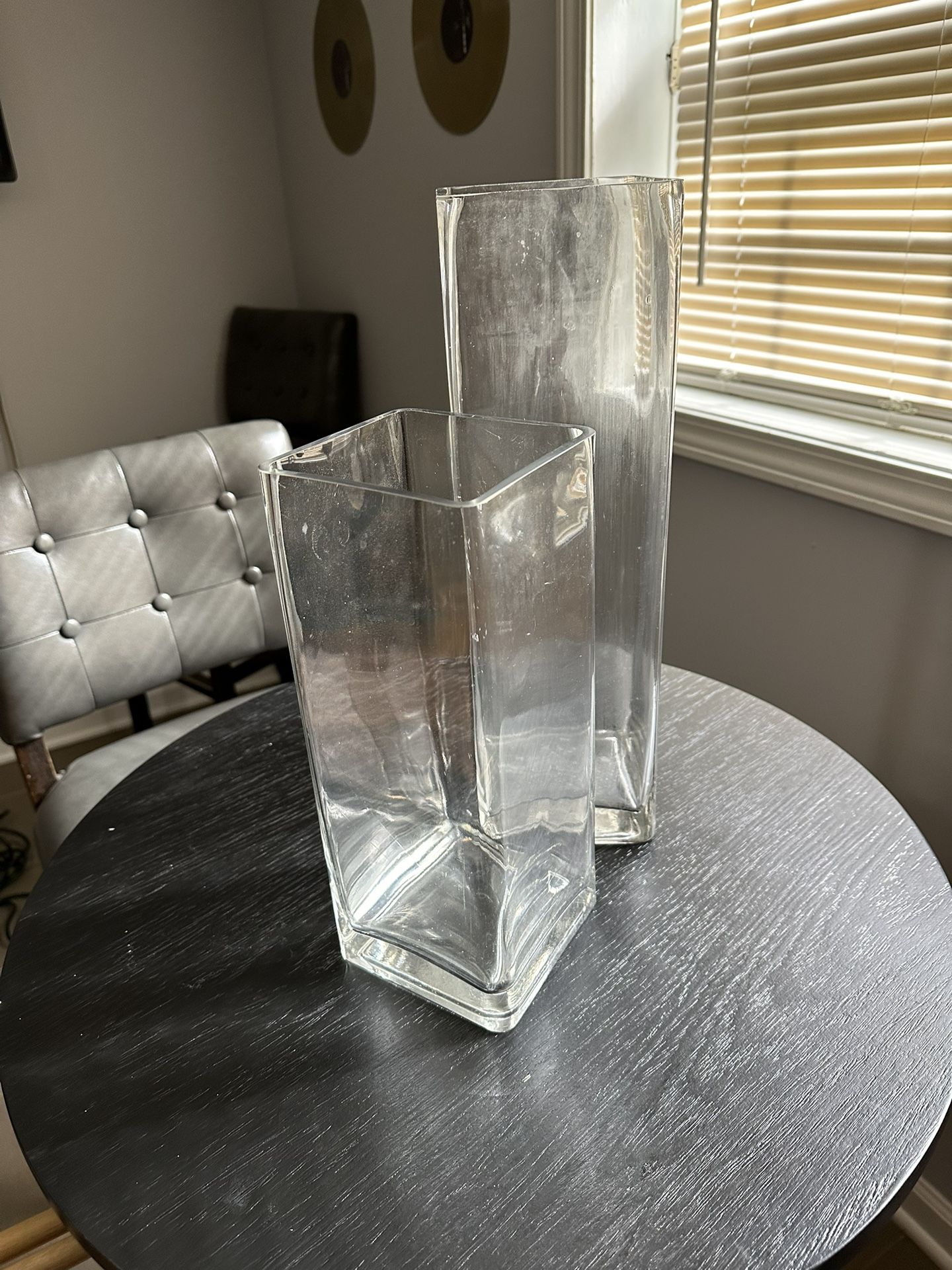 Square Glass Vases  Hurry Will Not lady 