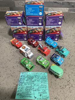 Disney Pixar Mini Blind Boxes Cars Series #1 #2 #3 (Valencia) $10 Each One