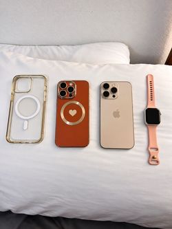 iPhone 16 Pro Max 256GB Unlocked + Apple Watch SE + Cases – $900 OBO