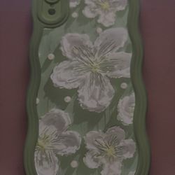 iPhone XR Green Flower Case 