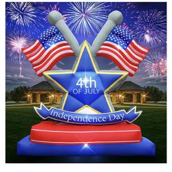 4th of July Inflatables Outdoor Decorations 6FT