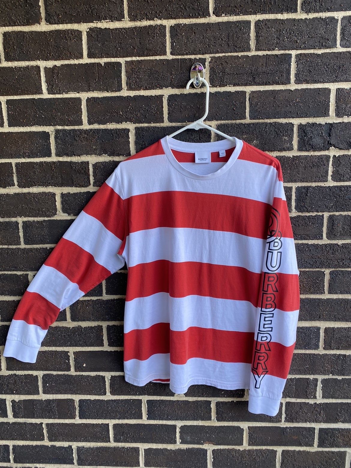 Burberry Striped Long Sleeve Shirt SzS