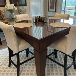 Solid Wood table with 4 New Chairs. 