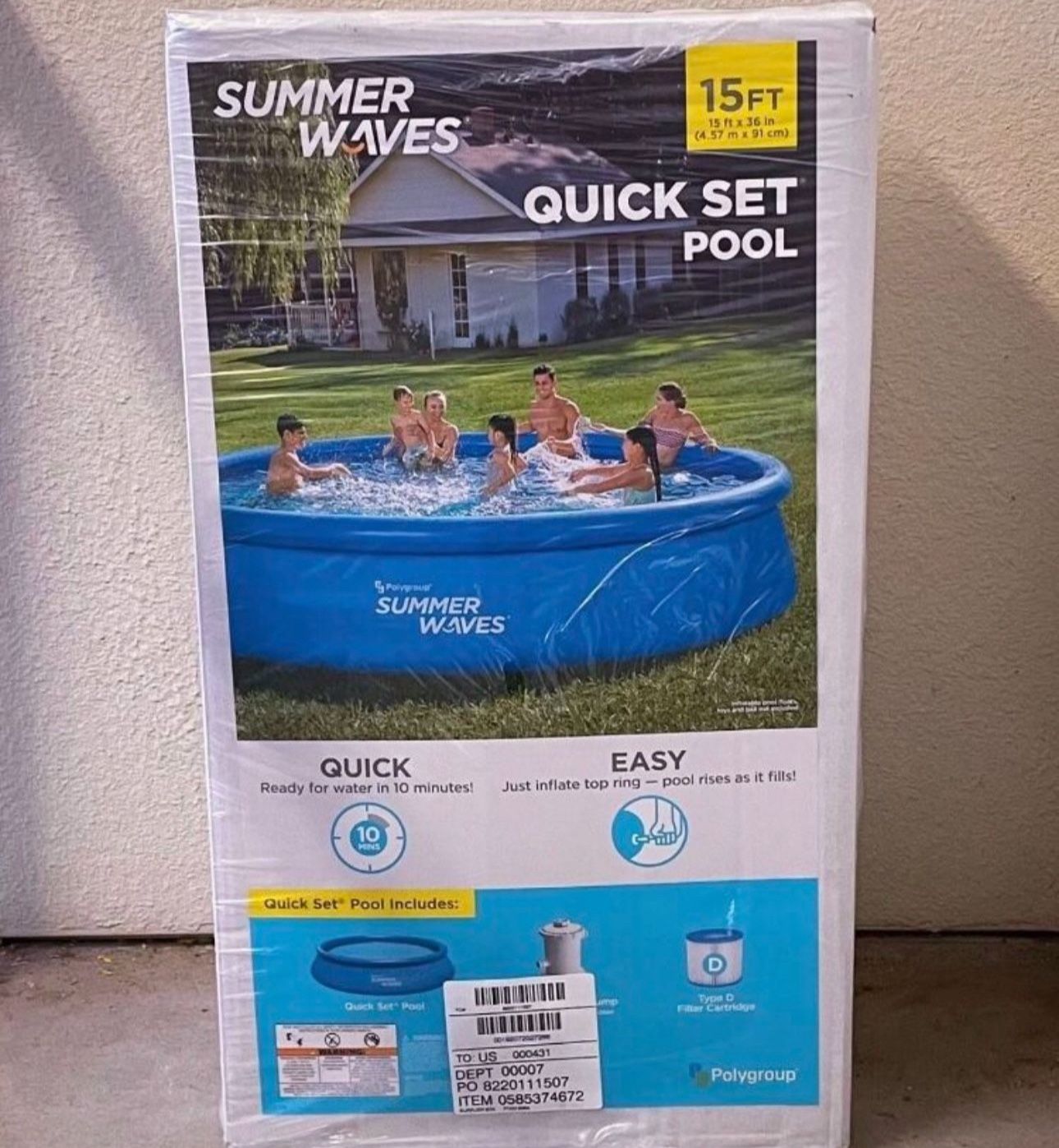 Summer Waves 15 Ft Pool