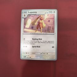 Lopunny MEG Pokemon Card