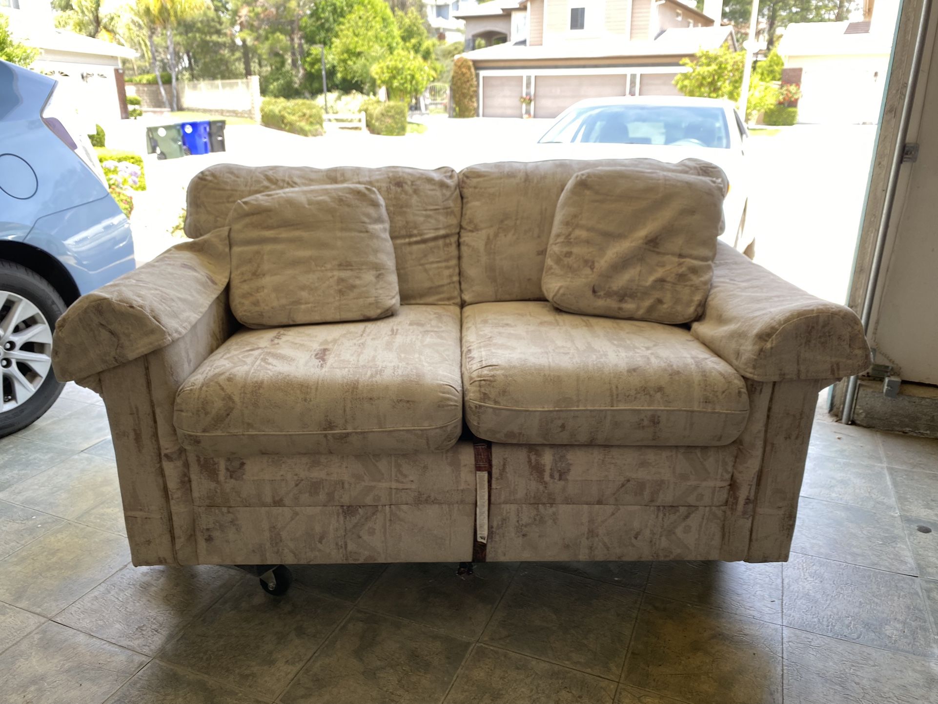 Loveseat Sofa Bed Couch Good Used Condition