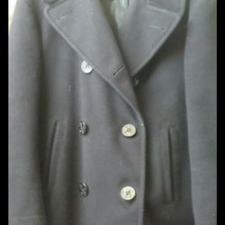 Vintage - Black US Navy Pea Coat
