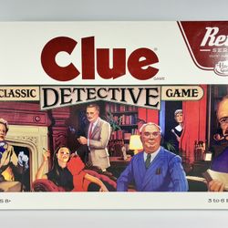 Hasbro CLUE Classic Detective Game Retro Series 1986 Edition Board Game Complete