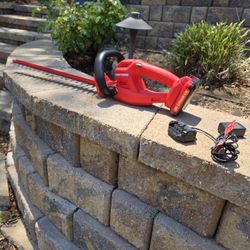 Cordless Hedge Trimmer with Battery and Charger 