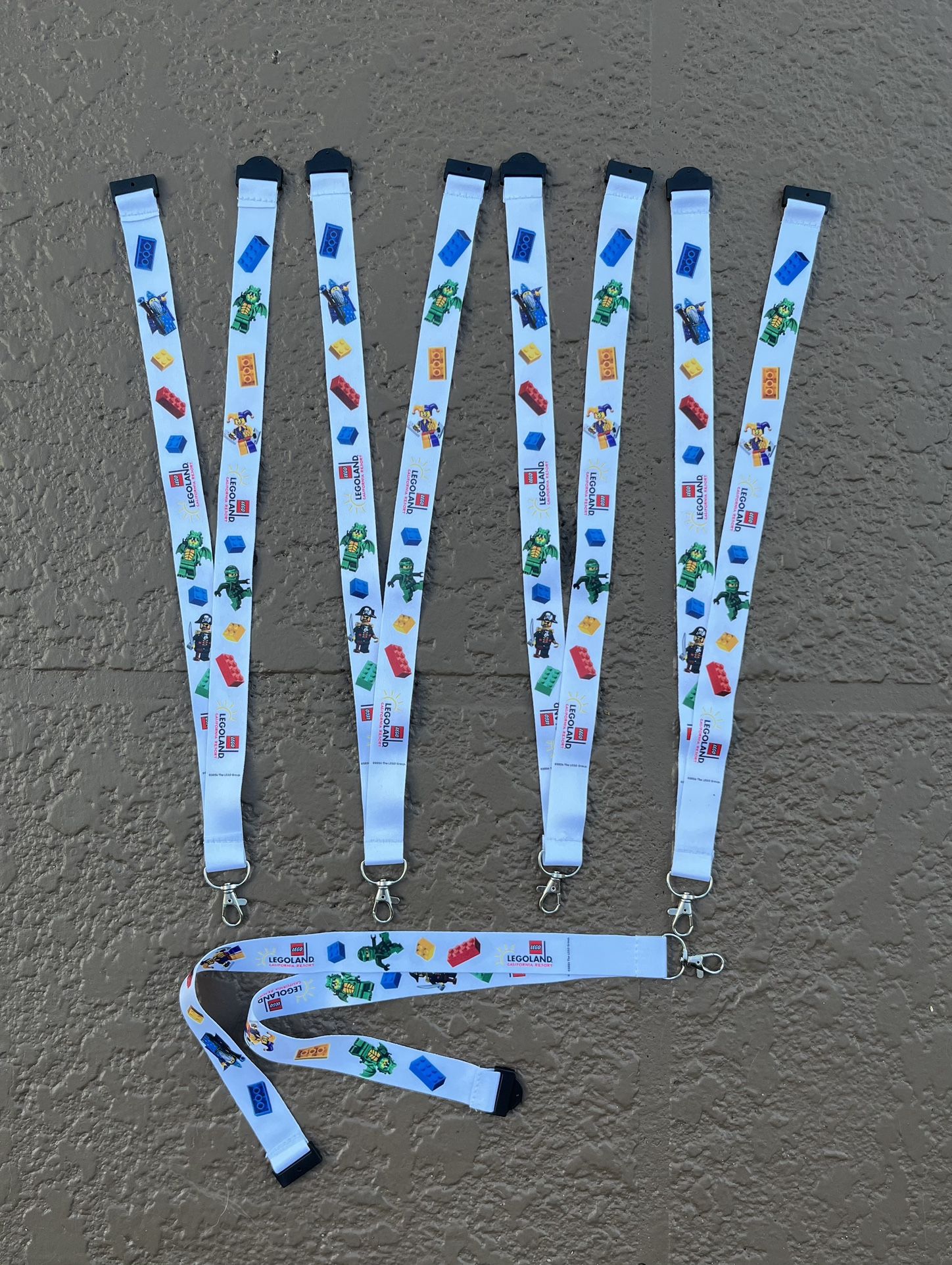 5 Brand new Legoland Mini-Figure Lanyards