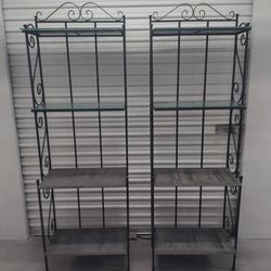 Wrought Iron racks (2)