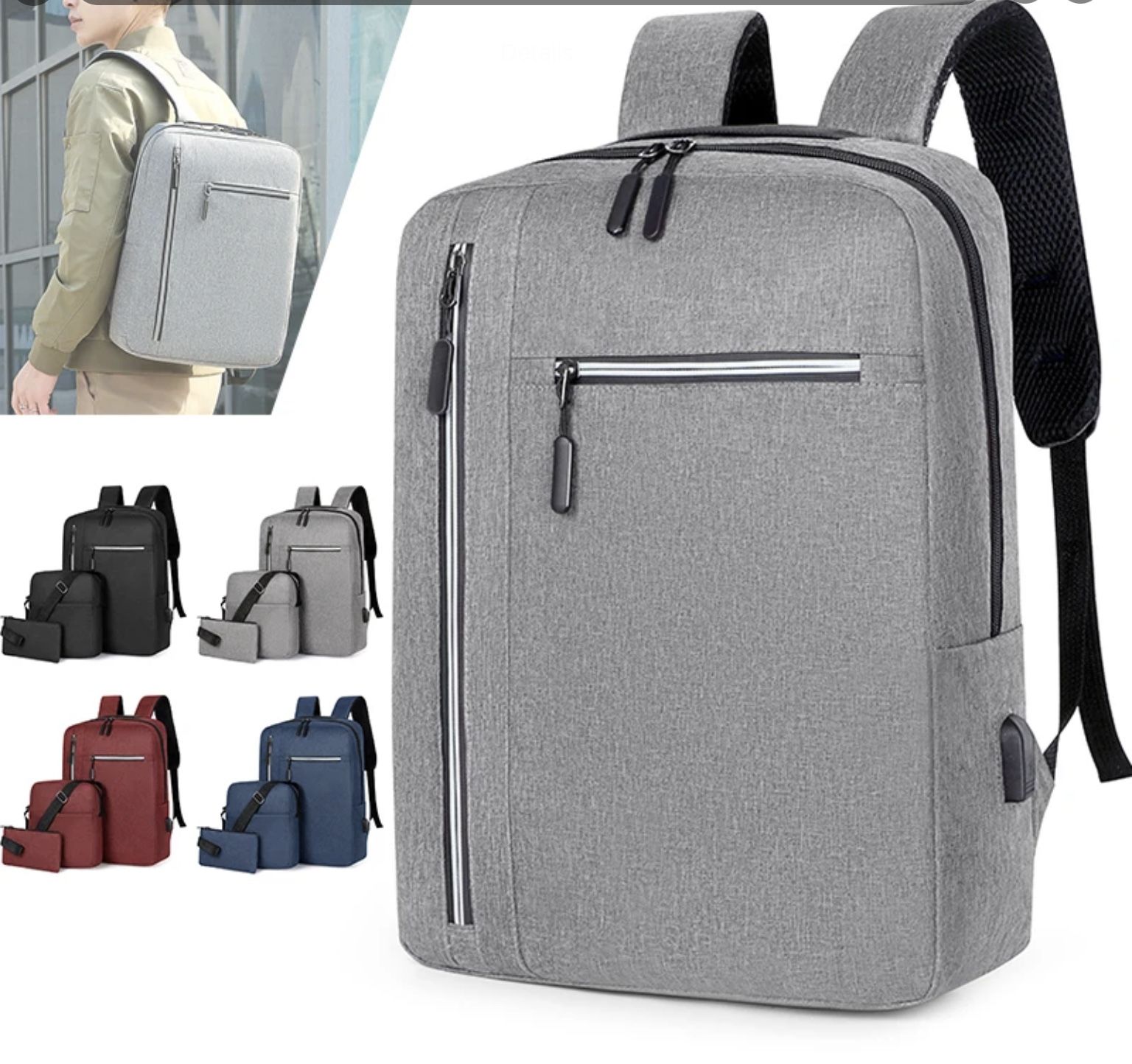 3in1 Multi Use Backpack With Charging Port. 