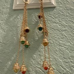 EFFY Key Chain  With Hanging Bell Charms