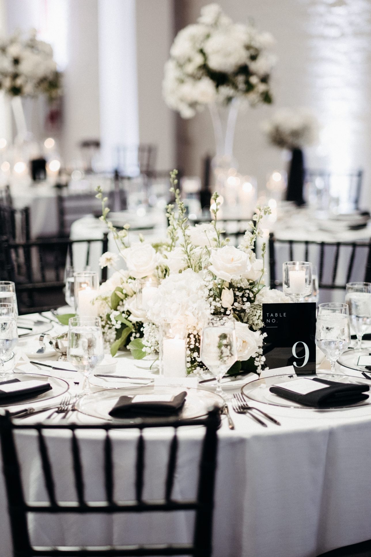 Black and White Wedding Decorations