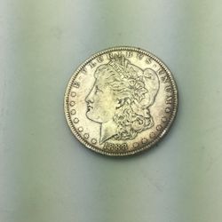 1888 Morgan Silver Dollar Silver Coin 
