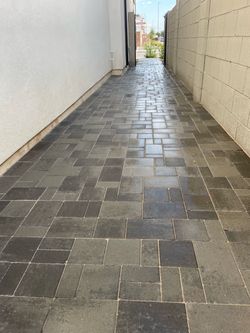 Pavers turf travertine sod concrete