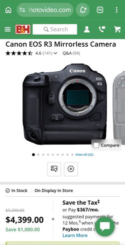 Canon EOS R3 Mirrorless Camera