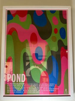 Original POND 2018 US Tour Poster by Kii Arens – Custom Framed