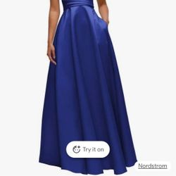Blue Large Dress Formal Dress