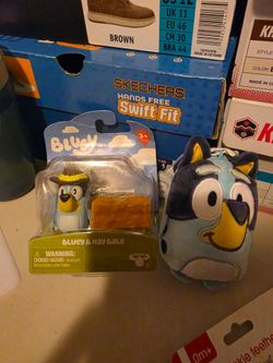 Bluey & Hay Bale Figure + Bluey Plush Bundle