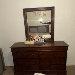Cherrywood Dresser with Mirror 