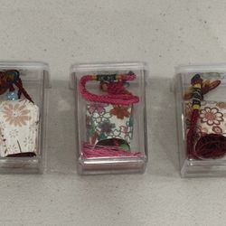 Miniature Chinese Silk Lantern Ornaments – Handcrafted – Set of 3