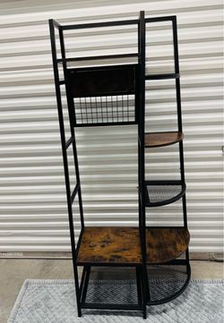 Hall Entryway Coat Rack Storage Shelf - New - Has some scratches $75 Price is Firm